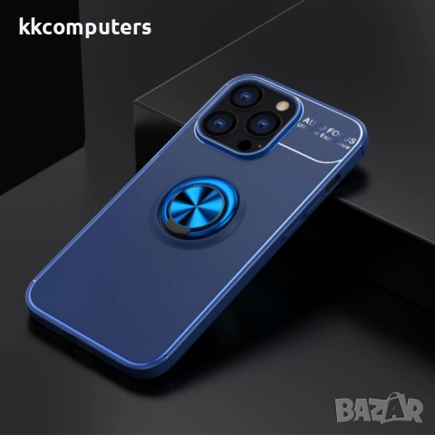 Apple iPhone 13 Pro Удароустойчив Metal Ring Калъф и Протектор, 23,90 лв,, снимка 3 - Калъфи, кейсове - 52818742