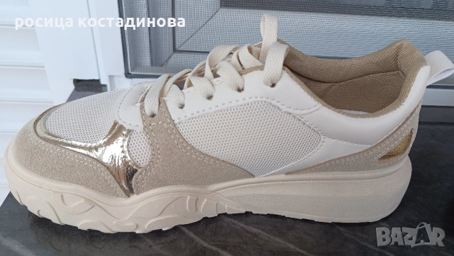 Дамски бежови обувки Marquiiz, снимка 4 - Маратонки - 51543634