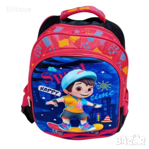 Детска раница с цветен дизайн и различни илюстрации, снимка 6 - Други - 52852169