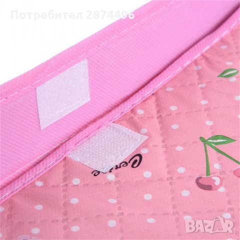 2550 Комплект от 3бр.розови органайзери за бельо и чорапи с капаци, снимка 7 - Други стоки за дома - 30928069