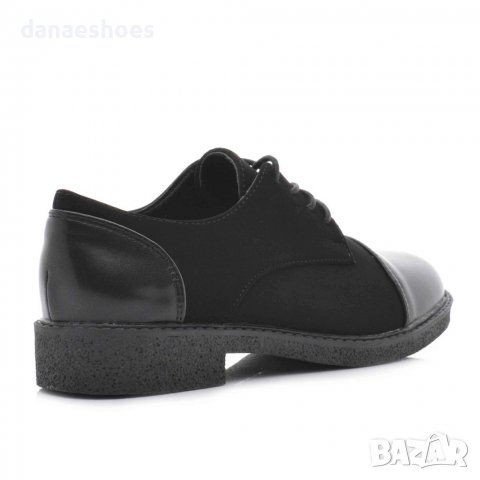 Дамски обувки с връзки от набук и кожа, снимка 3 - Дамски ежедневни обувки - 38403932