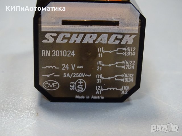 реле SCHRACK RN 301024 industrie relay 24VDC, снимка 5 - Резервни части за машини - 37709223