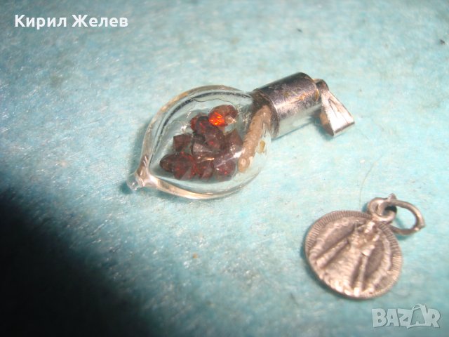 МИНИАТЮРНА СРЕБЪРНА или ПОСРЕБРЕНА ДВУСТРАННА ИКОНКА и СКЪПОЦЕННО МЕДАЛЬОНЧЕ със СКЪП.КАМЪЧЕТА 76131, снимка 10 - Колиета, медальони, синджири - 34984177