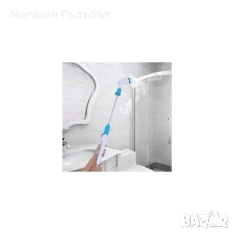 Електрическа четка за почистване на баня Spin scrubber/ Четката работи с акумулаторна батерия., снимка 6 - Мопове, кофи, четки и метли - 56216458
