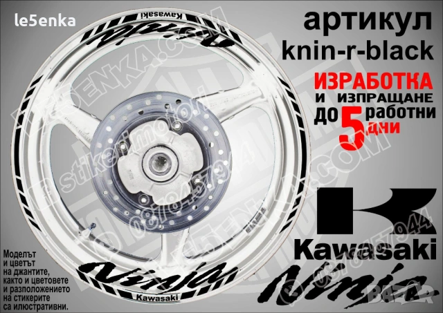Kawasaki Ninja кантове и надписи за джанти, снимка 2 - Аксесоари и консумативи - 39898067
