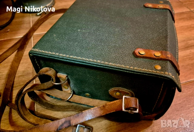 Над 60 годишна,кожена ретро чанта, снимка 5 - Антикварни и старинни предмети - 54201732