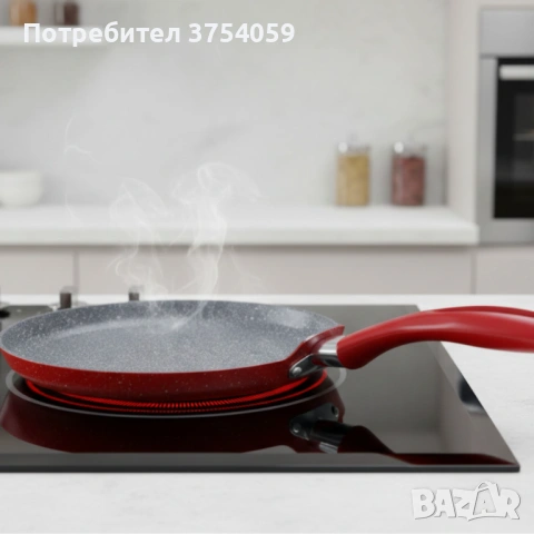 Тиган за палачинки Votlz OV54422A26 – незалепващо мраморно покритие, 26 см, снимка 5 - Съдове за готвене - 53076266