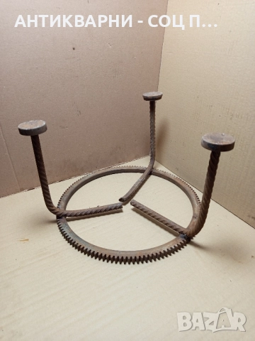 Стар Ръчно Изработен Масивен Саджек Пиростия За Огнище 5кг. , снимка 6 - Антикварни и старинни предмети - 52540016