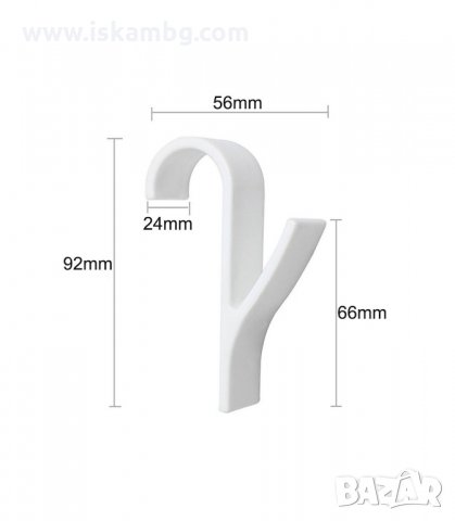 ЗАКАЧАЛКА ЗА ТРЪБЕН РАДИАТОР ЗА БАНЯ -  код 2894, снимка 4 - Закачалки - 33910484