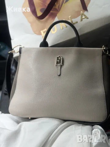 Кожена чанта Furla Palazzo, снимка 3 - Чанти - 56519659