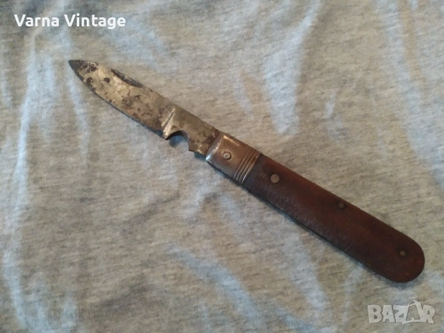 Стар сгъваем джобен нож Kabelklappmesser. MANIAGO ITALY. марк., снимка 3 - Колекции - 53211974