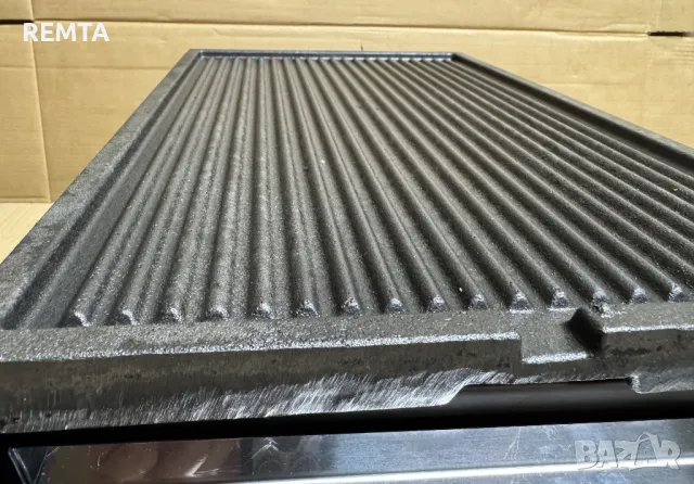 Професионална Електрическа Скара Чугунена Плоча Оребрена , 31х57см, снимка 2 - Обзавеждане за заведение - 24860499
