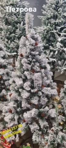 Елха/луксозна заснежена елха/луксозна елха/Коледна елха, снимка 2 - Декорация за дома - 42740143