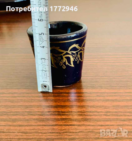 Керамична чиния с керамична чашка , снимка 6 - Антикварни и старинни предмети - 36544138