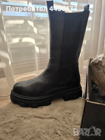 български боти от естествена кожа, снимка 7 - Дамски боти - 52923900