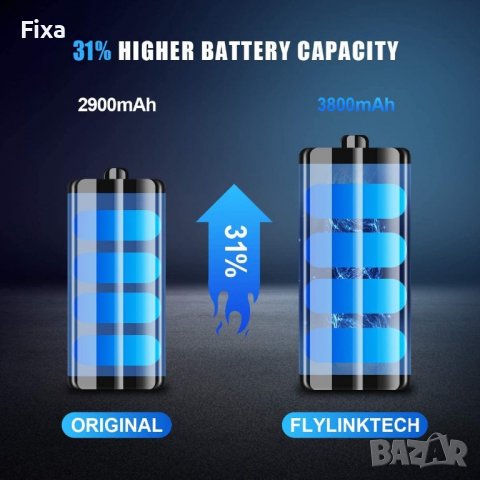 "FLYLINKTECH" Батерия за iPhone 7 Plus (3800mAh), снимка 2 - Оригинални батерии - 39784674