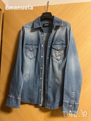 Дънкова Риза , снимка 3 - Ризи - 37185531