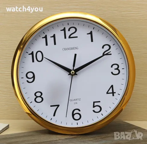 НОВ КАЧЕСТВЕН СТЕНЕН ЧАСОВНИК С БЕЗШУМЕН ПЛАВЕН МЕХАНИЗЪМ.СТЕННИ ЧАСОВНИЦИ С ГОЛЕМИ ЦИФРИ.WALL CLOCK, снимка 4 - Стенни часовници - 46474976