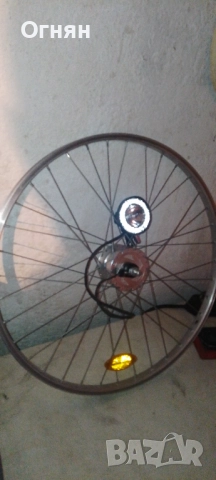 Нова 26 цола капла с вградено динамо и фар комплект за велосипед, снимка 2 - Велосипеди - 52469881