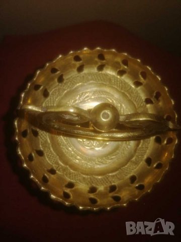 Стара месингова бонбониера. , снимка 6 - Антикварни и старинни предмети - 31463593