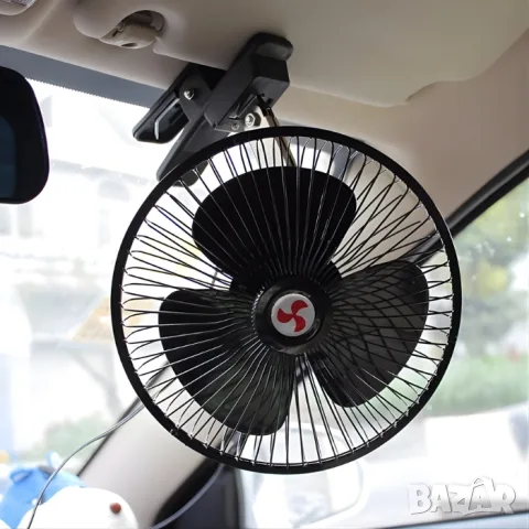 Автомобилен вентилатор 6 инча 12V с щипка, снимка 5 - Аксесоари и консумативи - 55865401