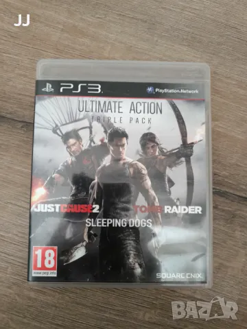 Ultimate Action Triple Pack - Just Cause 2, Sleeping Dogs, Tomb Raider 45лвИгра за Playstation 3 PS3, снимка 1 - Игри за PlayStation - 47343821