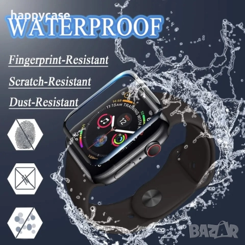 Apple Watch Ultra / Series 11 10 8 / SE / 5D Протектор за цял екран, снимка 6 - Смарт часовници - 41043699