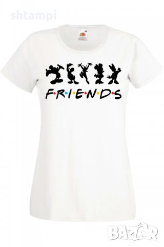 Дамска Тениска Mickey Friends,Изненада,Повод,Подарък,Празник, снимка 2 - Тениски - 37641836