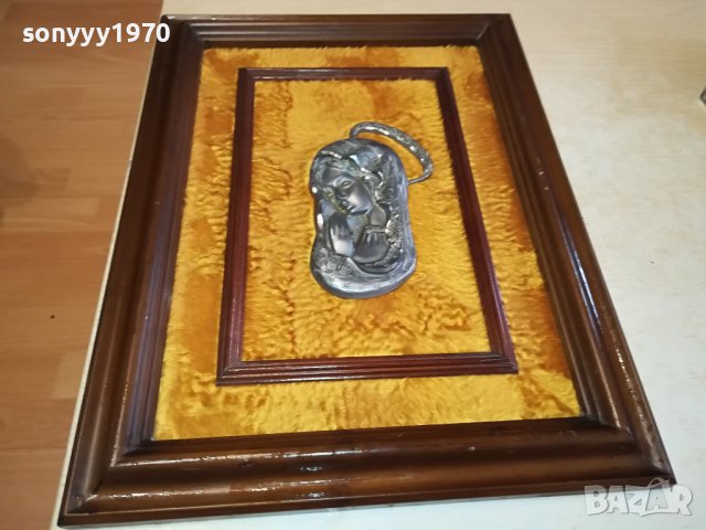 богородица-картина от германия 2002241551, снимка 12 - Антикварни и старинни предмети - 44387395