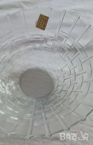 Стъклена фруктиера / голяма стъклена купа