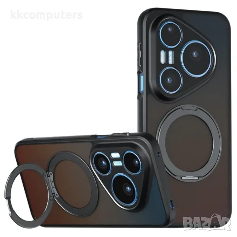 Калъф за Huawei Pura 90s Pro / Pura 90 Pro Магнитен Удароустойчив TPU + PC с 360° Въртяща Стойка и С