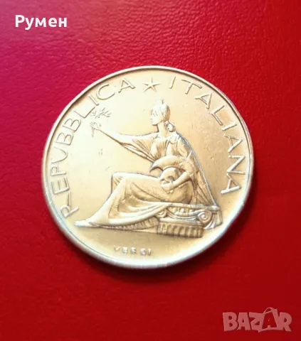 500 Liri Italiana 1965-1961 г.Сребро!, снимка 6 - Нумизматика и бонистика - 34374805