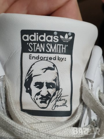 Оригинални кожени Adidas Stan Smith CQ2206, снимка 6 - Маратонки - 31653927