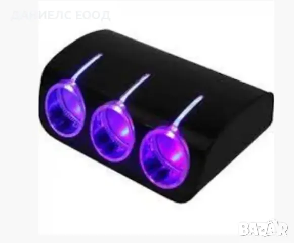 LED Разклонител за запалка без кабел с 3 гнезда - 120W, 12V/24V., снимка 7 - Аксесоари и консумативи - 47394999
