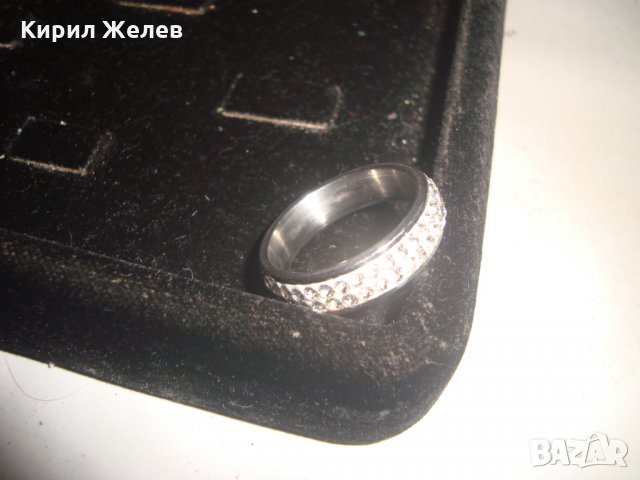АРТ-ХАЛКА КРАСИВ ПРЪСТЕН БЛАГОРОДНА СТОМАНА с ЦИРКОН 9084, снимка 8 - Пръстени - 31283185