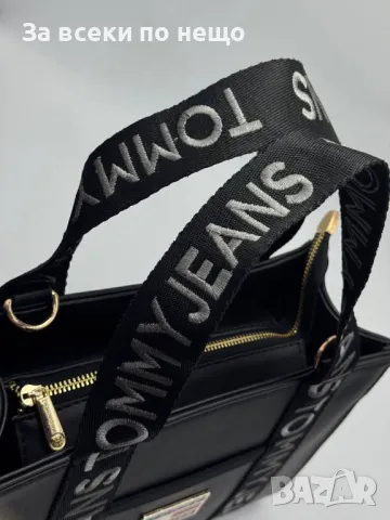 Tommy Hilfiger Дамска Чанта С Бродирано Лого И Къса И Дълга Дръжка Томи Хилфигер - 4 Цвята Код A551, снимка 6 - Чанти - 50153880