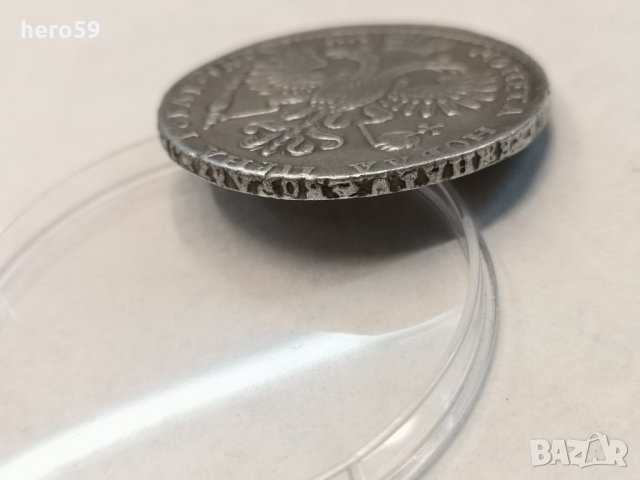 Сребърни Руски рубли Петър1/1721, снимка 4 - Нумизматика и бонистика - 29901541