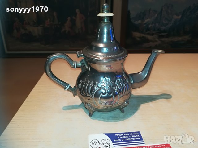 MAROC-ретро чаиник-23Х20Х12СМ-внос франция, снимка 8 - Колекции - 29633807