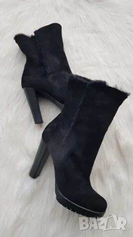 Нови дамски ботуши Calvin Klein агнешка кожа №40/41, снимка 2 - Дамски ботуши - 48288024