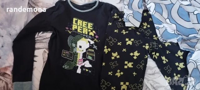 Детски памучни пижами 2 броя 146-152, снимка 2 - Детски пижами - 48649779