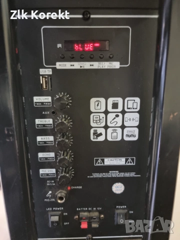 Караоке тонколона, безжична колона 40W, снимка 7 - Друга електроника - 54090409