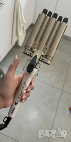 Тройна ретро преса за къдрене на коса  , снимка 12 - Преси за коса - 51773336