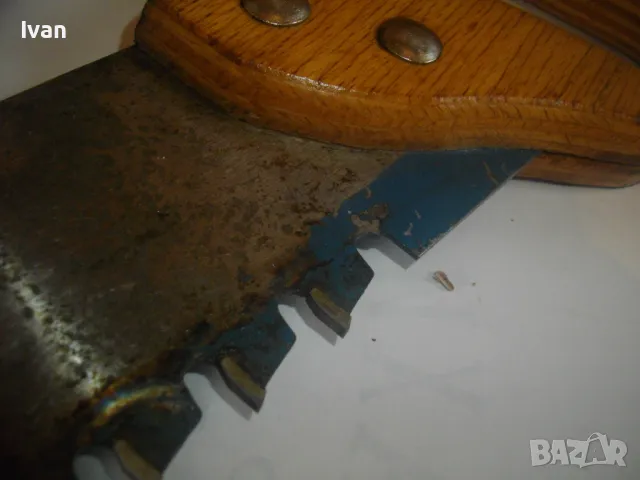 BAYER НЕМСКИ ГОЛЯМ 530мм РЪЧЕН ТРИОН С ВИДИРАНИ ЗЪБИ СТАРО ПРОФЕСИОНАЛНО КАЧЕСТВО МАСИВЕН, снимка 7 - Други инструменти - 48998378