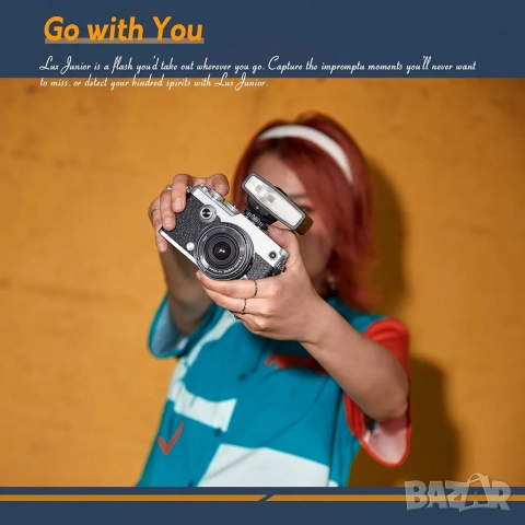 Светкавица Godox Lux Junior Retro Camera Flash, снимка 4 - Светкавици, студийно осветление - 52218931