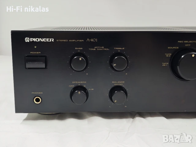 стерео усилвател PIONEER A-401, снимка 3 - Ресийвъри, усилватели, смесителни пултове - 50904511