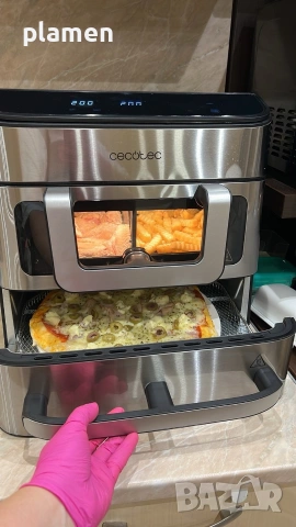 Еърфраер +фурна за пица с камък Cecotec Cecofry