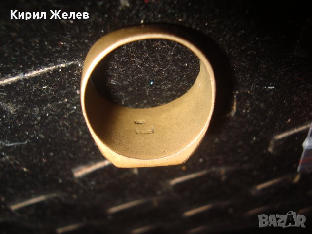 ПОЗЛАТЕН БРОНЗОВ СТАР ВИНТИДЖ с ПЕЧАТ 585 14К КЛАСИЧЕСКИ ПРЪСТЕН за КОЛЕКЦИЯ 19379, снимка 9 - Антикварни и старинни предмети - 32089031