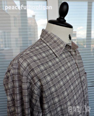 Salewa Outdoor -мъжка карирана  риза за туризъм/лов/планина размер L, снимка 6 - Ризи - 44350593