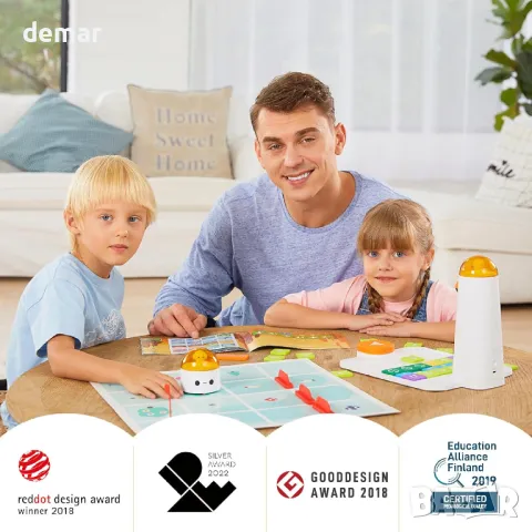 Робот MatataStudio за деца на възраст 4-10 години, програмируем робот, снимка 8 - Образователни игри - 47705677