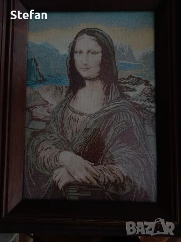 Гоблен "Мона Лиза", снимка 9 - Гоблени - 6446403